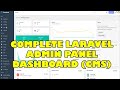 Complete php laravel admin dashboard panel cms with frontend and restful api  free download code