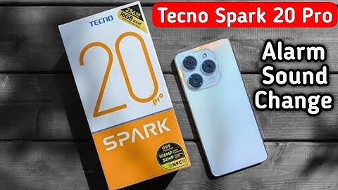 Tecno Spark 20 Pro change alarm sound, how to change alarm ringtone in tecno, ringtone settings