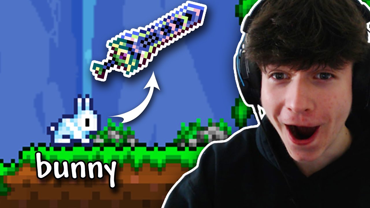 Terraria But Drops Are Random - YouTube