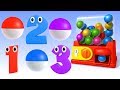 Learn Numbers With Gumball Machine Surprise Balls Numbers Video Collection For Children 