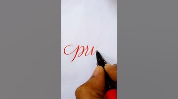 English Calligraphy: "Prince" | Soothing & Relaxing Art ✨ | #shorts