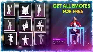 Free Fire- How to Get Rare Emotes for Free | Get Emotes for free in Free Fire | 100% Working Trick