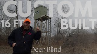 Ultimate 16ft Elevated Deer Blind / Deer Blind / Michigan Deer Hunting / Michigan Deer Blind