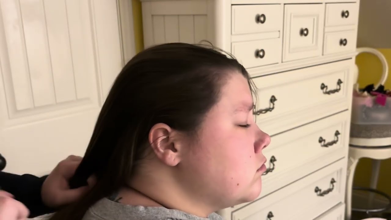 ASMR | do either of us have lice?? ✨| scalp check on each other 