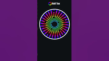 So Cool How This Pendulum Wave Spins Inside The Circle | Minor Pentatonic #polyrhythms #shorts