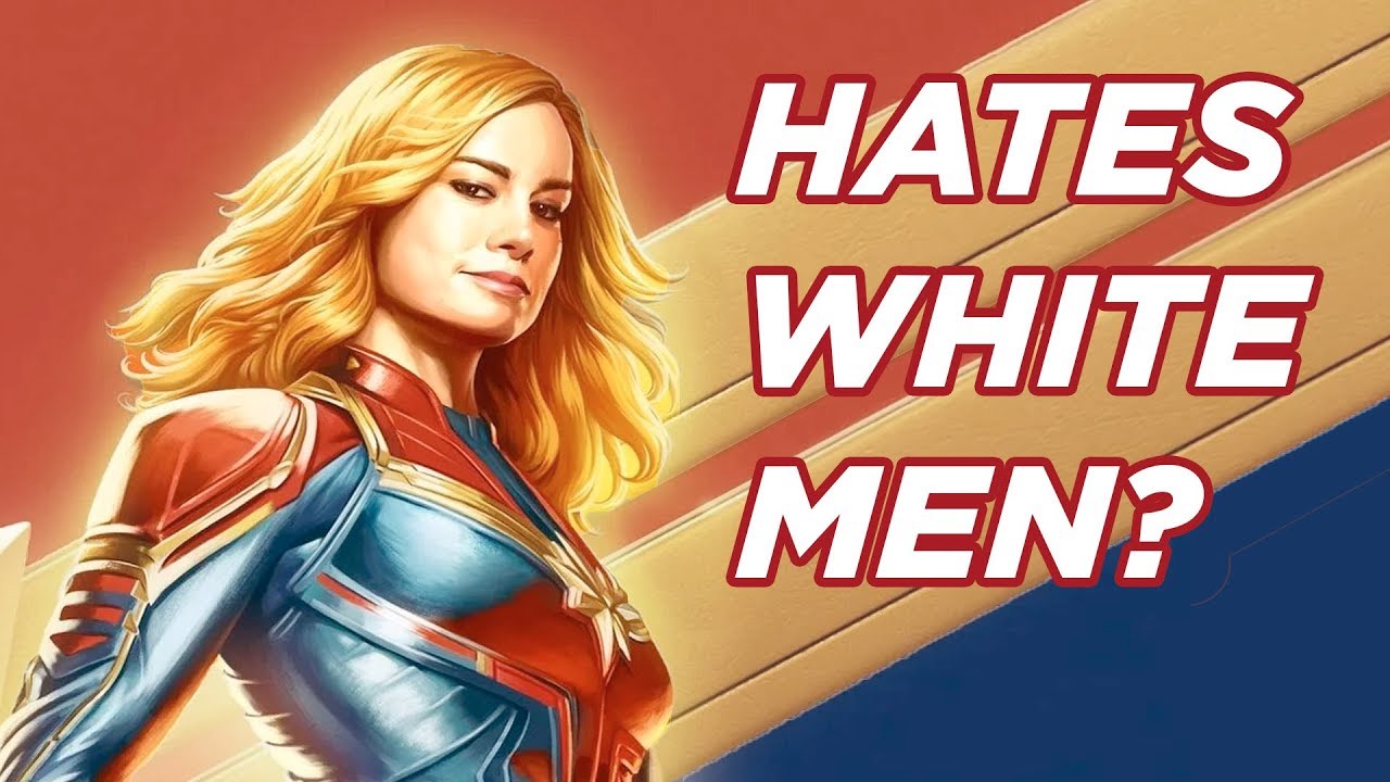 Does “Captain Marvel” Brie Larson Hate White Men? | Marvel Avengers Endgame Lead Up