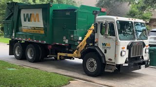 Waste management Peterbilt heil python side loader garbage truck