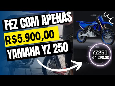 CONVERTEU Yamaha YZ 250 em Moto Elétrica com R$5.000,00 usando KIT da INTERNET 😱