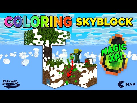 Coloring Skyblock - Minecraft Map Trailer