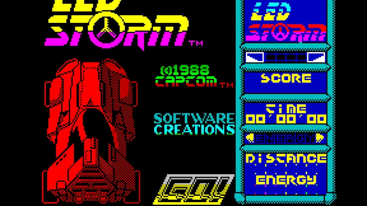 LED Storm Title Music ZX Spectrum 128k - YouTube