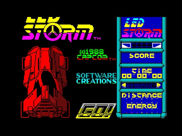 LED Storm Title Music ZX Spectrum 128k - YouTube