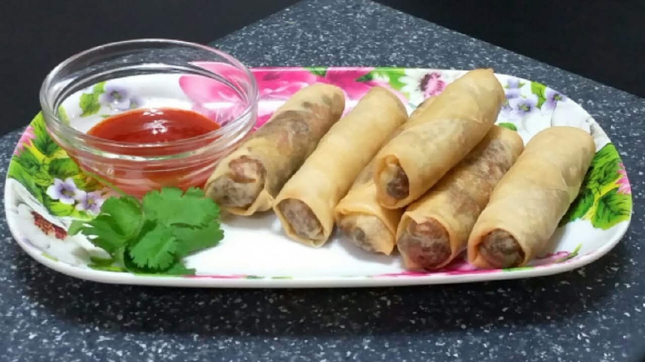 Ramadan Special[] Beef Keema and Vegetable Spring Rolls/ Sylhety Recipe YouTube