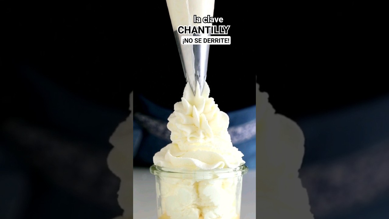 NATA MONTADA | CHANTILLY para pasteles y postres ¡Resistente al calor! 