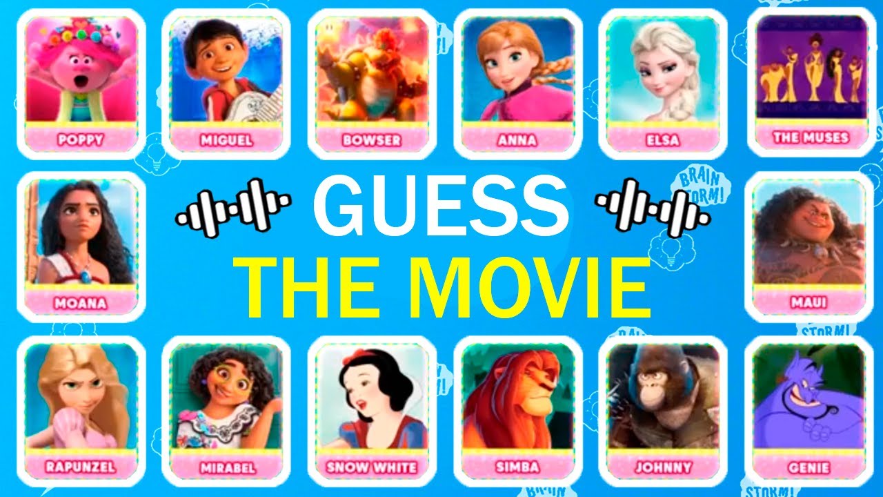 Guess the movie Disney Songs  | Sing, Encanto, Trolls, Elsa, Moana, Simba |