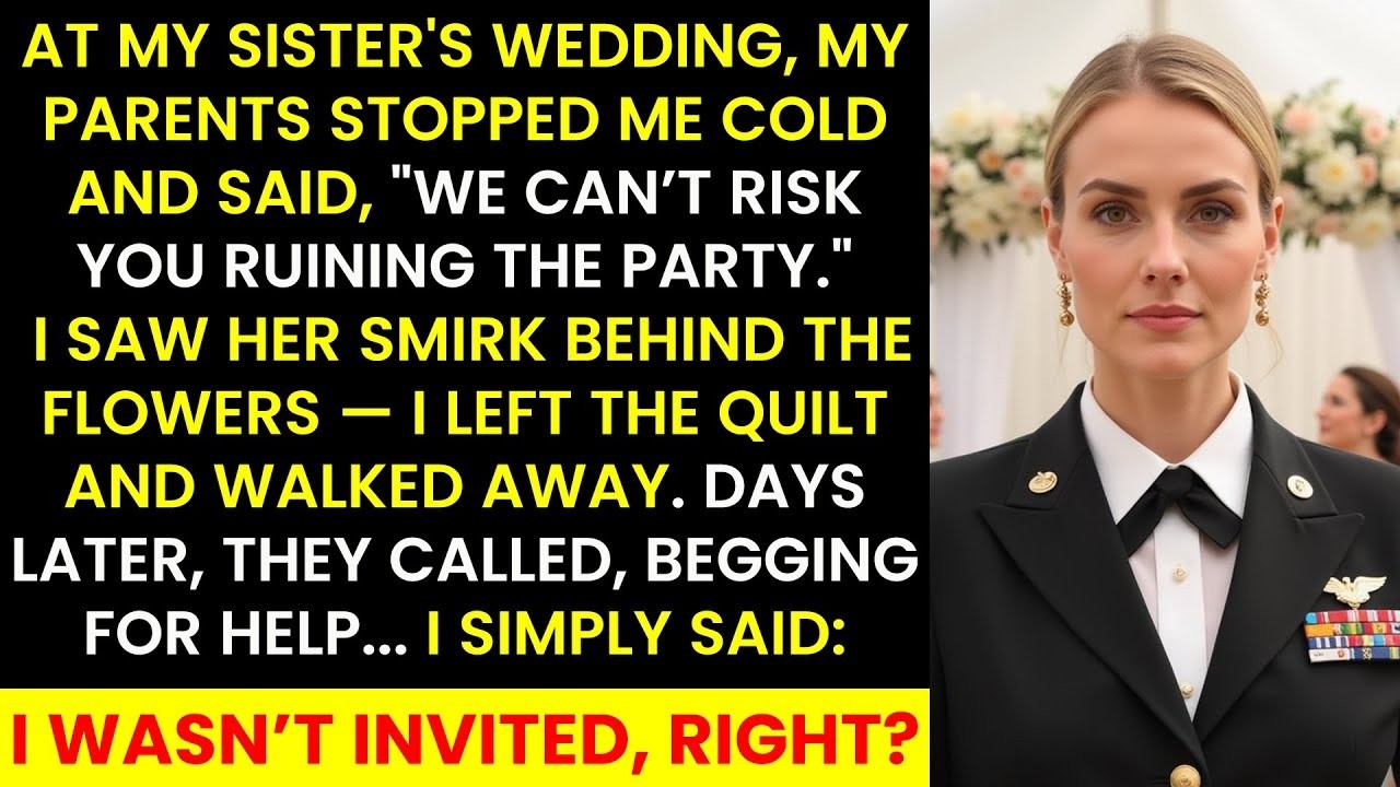 At My Sister’s Wedding, My Parents Stopped Me Cold — “We Can’t Risk You Ruining the Party”