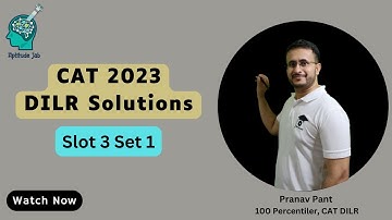 CAT 2023 DILR Solutions | Slot 3 Set 1 | Patroling the Streets | Routes and Network | Difficult