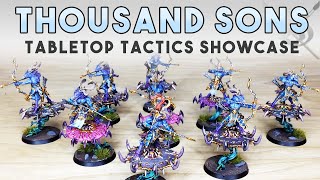 TABLETOP TACTICS Thousand Sons Army Warhammer 40k Miniature Painting