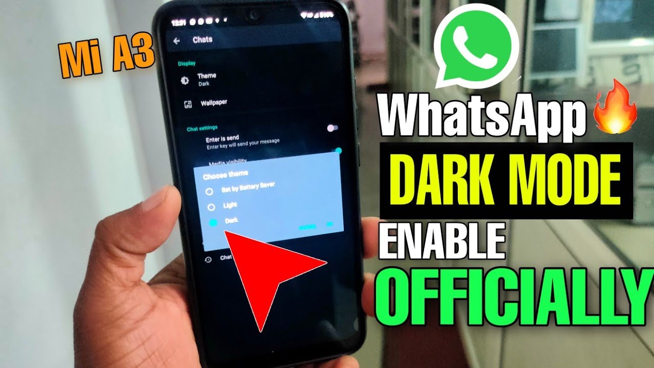 ✅ Mi A3, WhatsApp Officially Dark Mode Enable, Any Android Device, Hindi, Ashish Nayak, No Root,