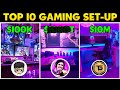 Top 10 gaming setup of minecraft youtubers  technogamerzofficial