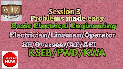 KSEB Sub Engineer Electrical |Pump operator KWA/Lineman PWD/AE/PSC Coaching classes #Problems easy 3