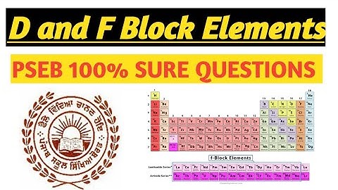 PSEB D and F block 100% sure questions