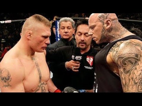 Brock lesnar vs Martyn ford  watch these two titans clash