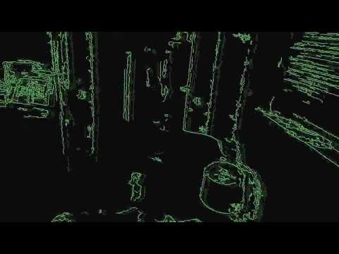Matrix Filter - OpenCV Canny Video Effect