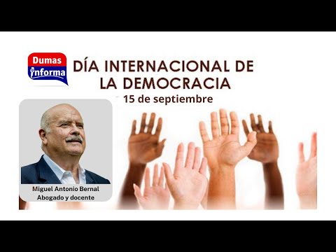 La democracia se fortalece con mas democracia: Miguel Antonio Bernal