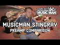 Musicman stingray  preamp comparison 3eq vs 2eq