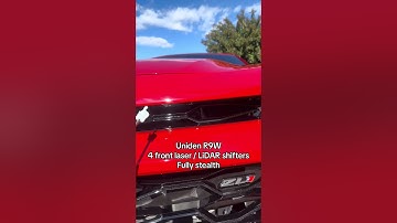 🚨 Drive Protected 👮 Uniden R9W fully stealth in as shown in this #Camaro. #radardetector #tech