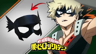 Making Bakugo’s Hero Mask From My Hero Academia (out of paper mache!)