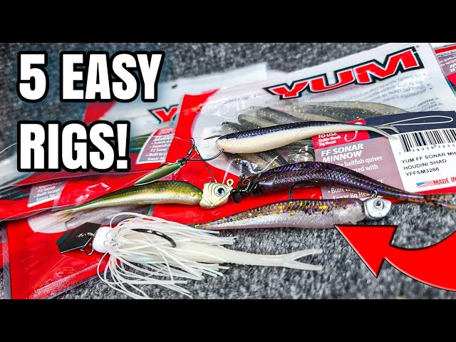 5 ways to rig the YUM Pulse swimbait for bass 