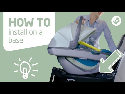 How to install the Maxi-Cosi Coral car seat on a base