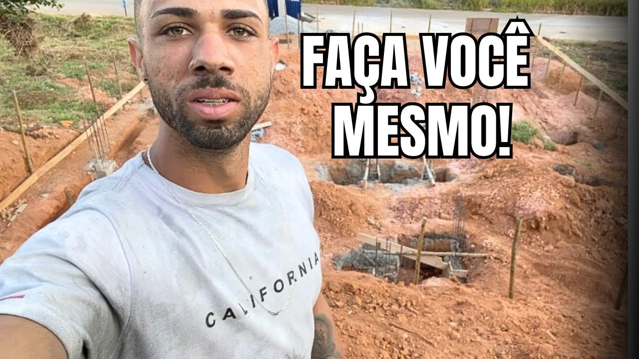 Como fazer fundação para uma casa de dois pavimentos -Evolução da nossa obra 