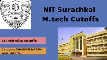 NIT Surathkal M.tech cutoffs 2023 || CCMT 2023  || Category and Branch wise cutoffs #ccmt2023