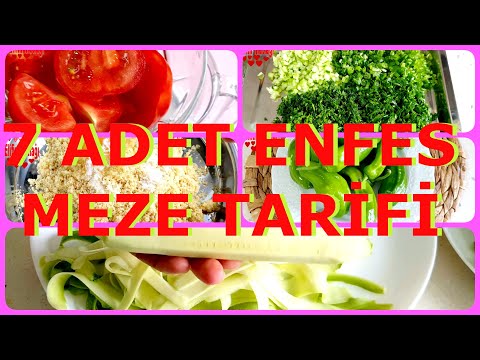 7 ENFES MEZE TARİFİ TEK VİDEODA