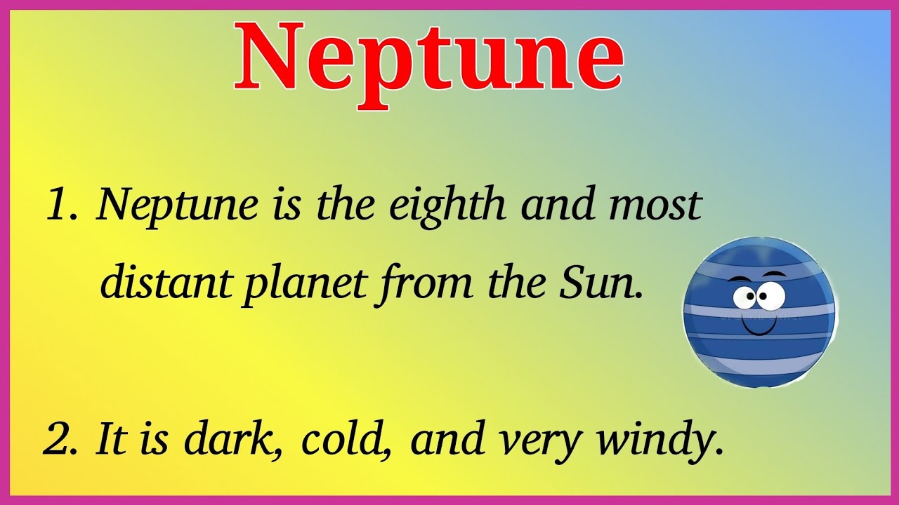 3 paragraph essay about neptune