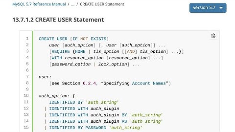 Mecanismo de autenticação, usuários e permissões no MySQL