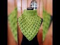 CUELLO PUNTO COCODRILO O ESCAMA A CROCHET