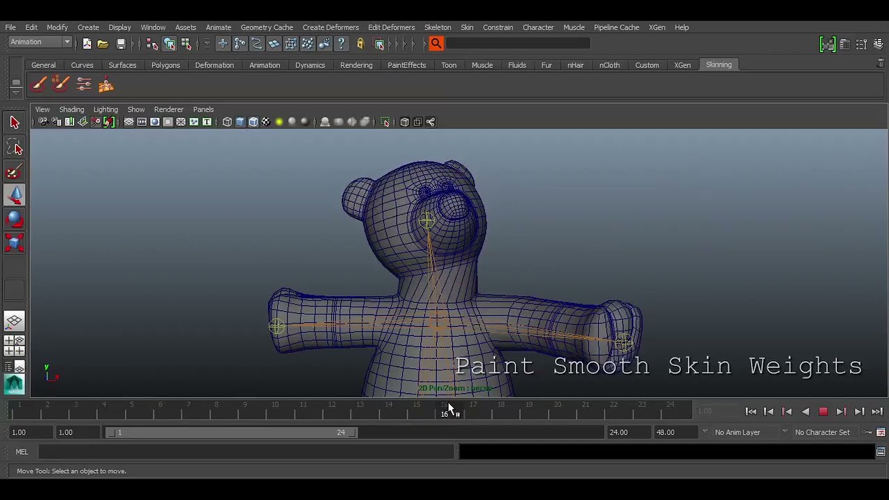 Maya - Paint Smooth Skin Weights