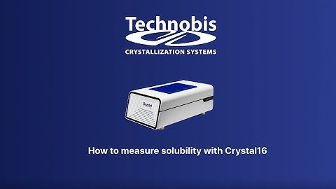 How to measure solubility with the Crystal16