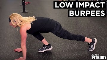Modified Burpee or Low Impact Burpee Exercise Demonstration