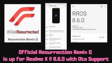 #Resurrection Remix Q Official is up for Realme X ! 8.6.0 Ota Support Install Guide + Full Review