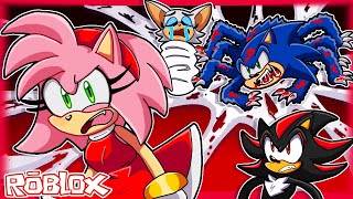 AMY Is CHASED By A SONIC SPIDER In Roblox