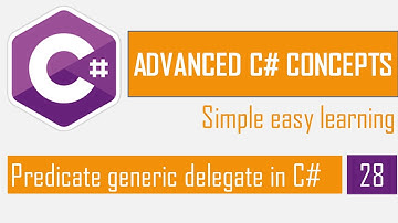 Predicate delegate in C# | Generic Delegate In C# | C# Bangla Tutorial | Advanced C#