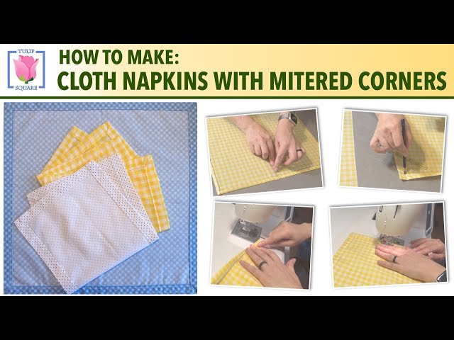 How To Sew Cloth Napkins in 5 Steps + Standard Napkin Sizes