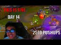 JAYCE VS DANTES LILLIA | 2570 PUSHUPS DAY 14!
