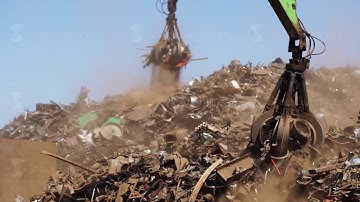 scrap metal loading