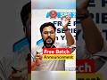 Free Batch Announcement on YouTube 🔥 Gagan Pratap Sir #ssc #cgl #ssccgl