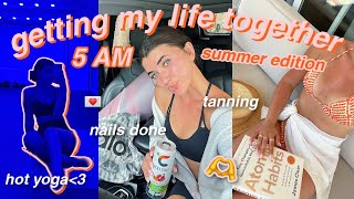 5AM productive day in my life: summer reset routine 2022!!